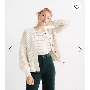 Madewell Surrey Bobble Cardigan Sweater